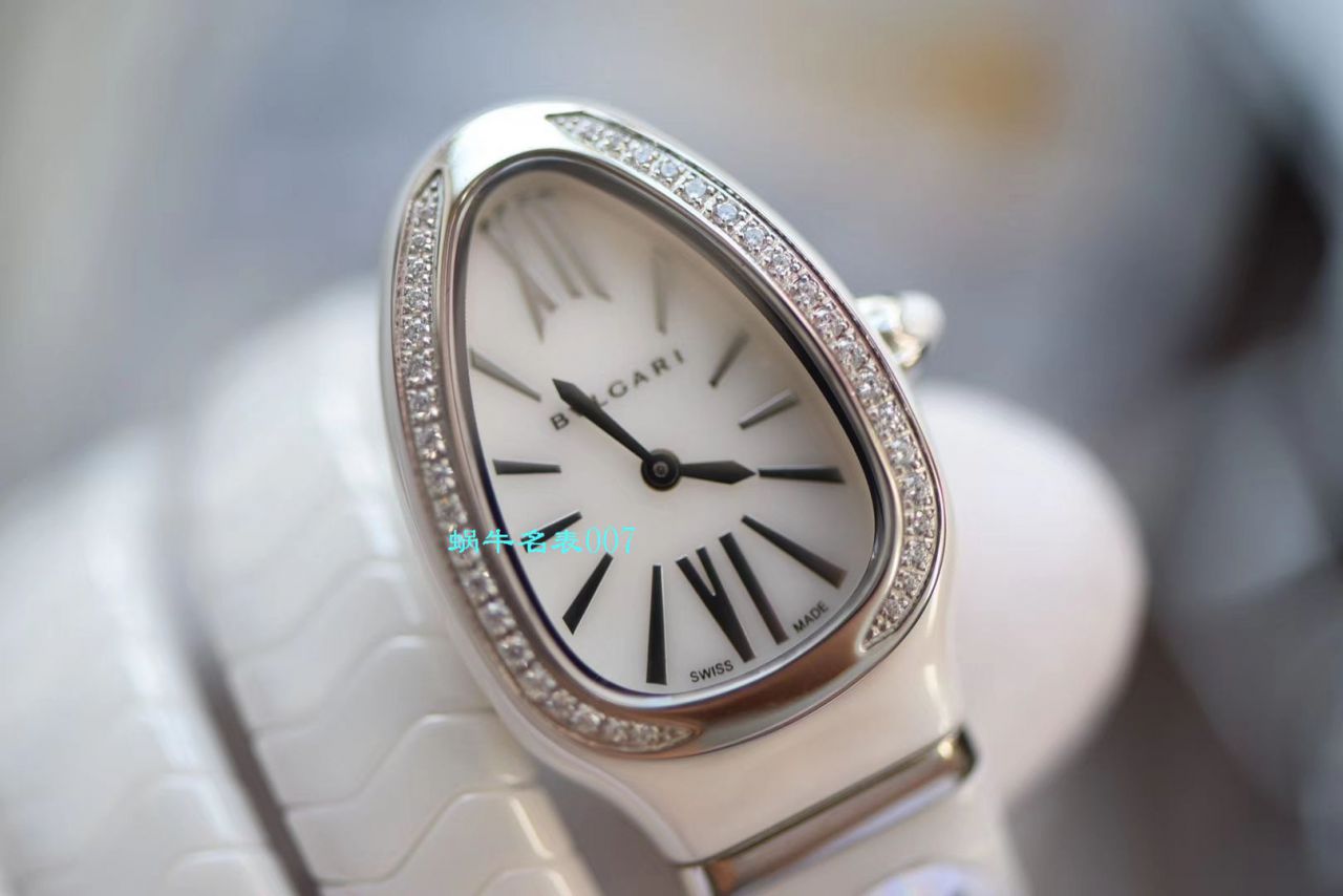 【BV Factory BVLGARI复刻蛇形女表】 BVLGARI SERPENTI系列102734，102613 SPC35WGDWCGD1.1T白色黑色 Composite  wrist watch  / BG029