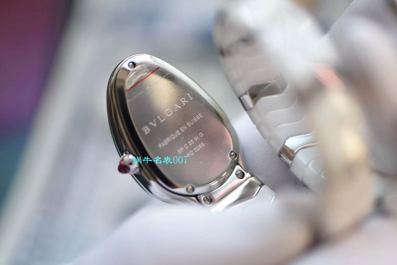 【BV Factory BVLGARI复刻蛇形女表】 BVLGARI SERPENTI系列102734，102613 SPC35WGDWCGD1.1T白色黑色 Composite  wrist watch  / BG029
