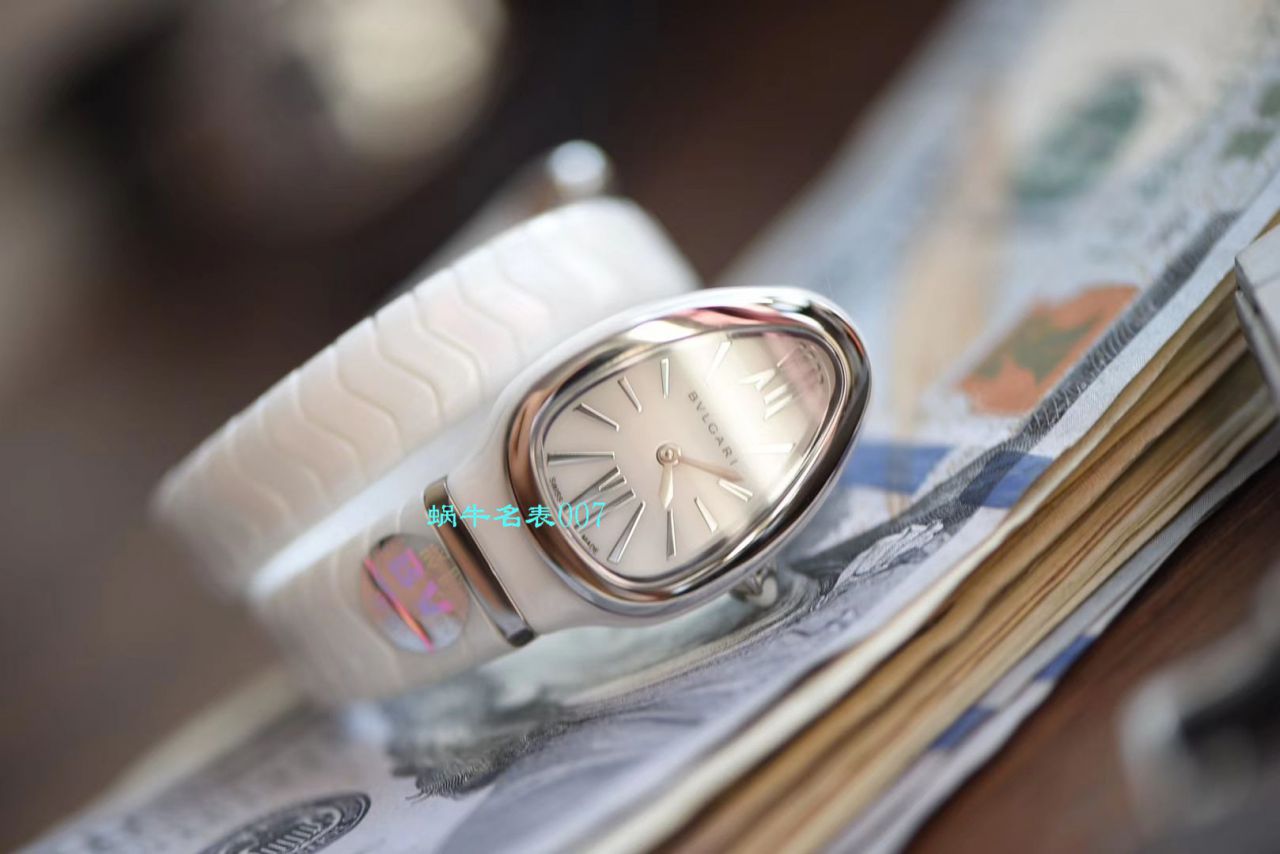 【BV Factory BVLGARI复刻蛇形女表】 BVLGARI SERPENTI系列102734，102613 SPC35WGDWCGD1.1T白色黑色 Composite  wrist watch  / BG029