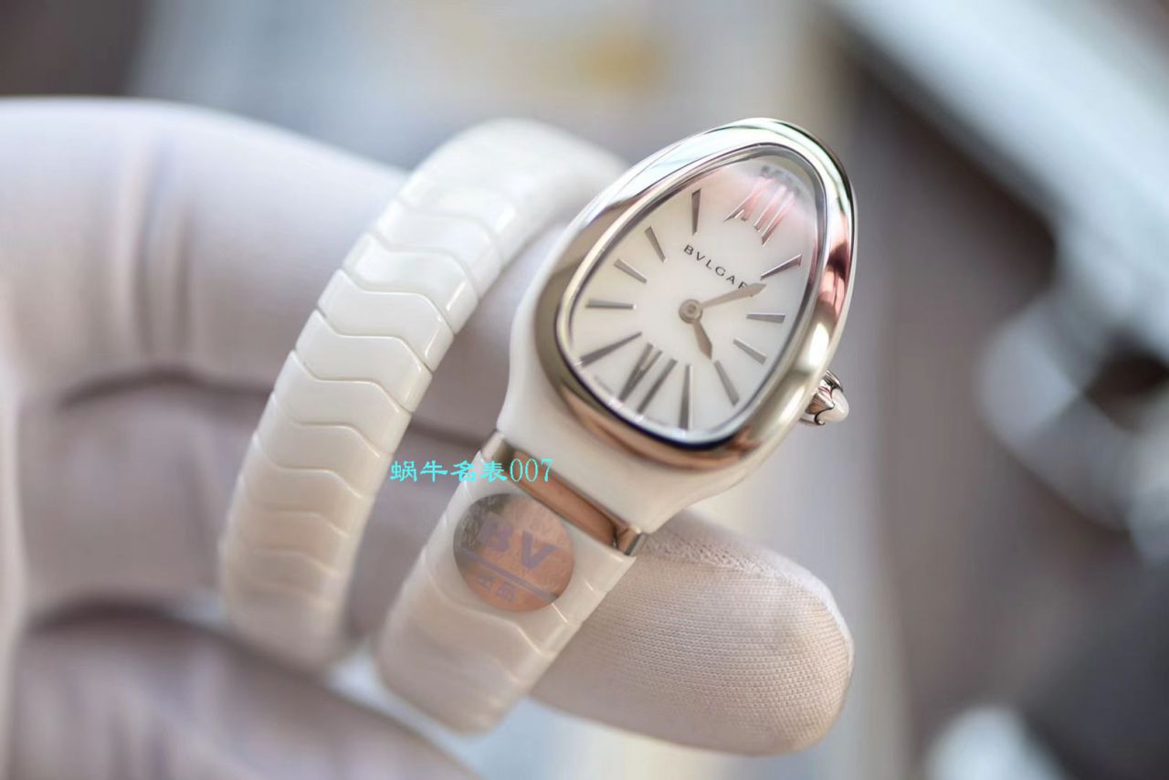 【BV Factory BVLGARI复刻蛇形女表】 BVLGARI SERPENTI系列102734，102613 SPC35WGDWCGD1.1T白色黑色 Composite  wrist watch  / BG029
