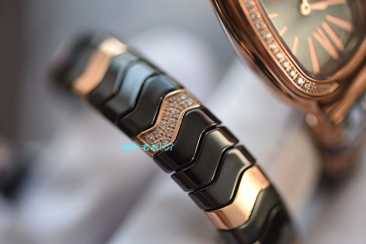 【BV Factory BVLGARI复刻蛇形女表】 BVLGARI SERPENTI系列102734，102613 SPC35WGDWCGD1.1T白色黑色 Composite  wrist watch  / BG029