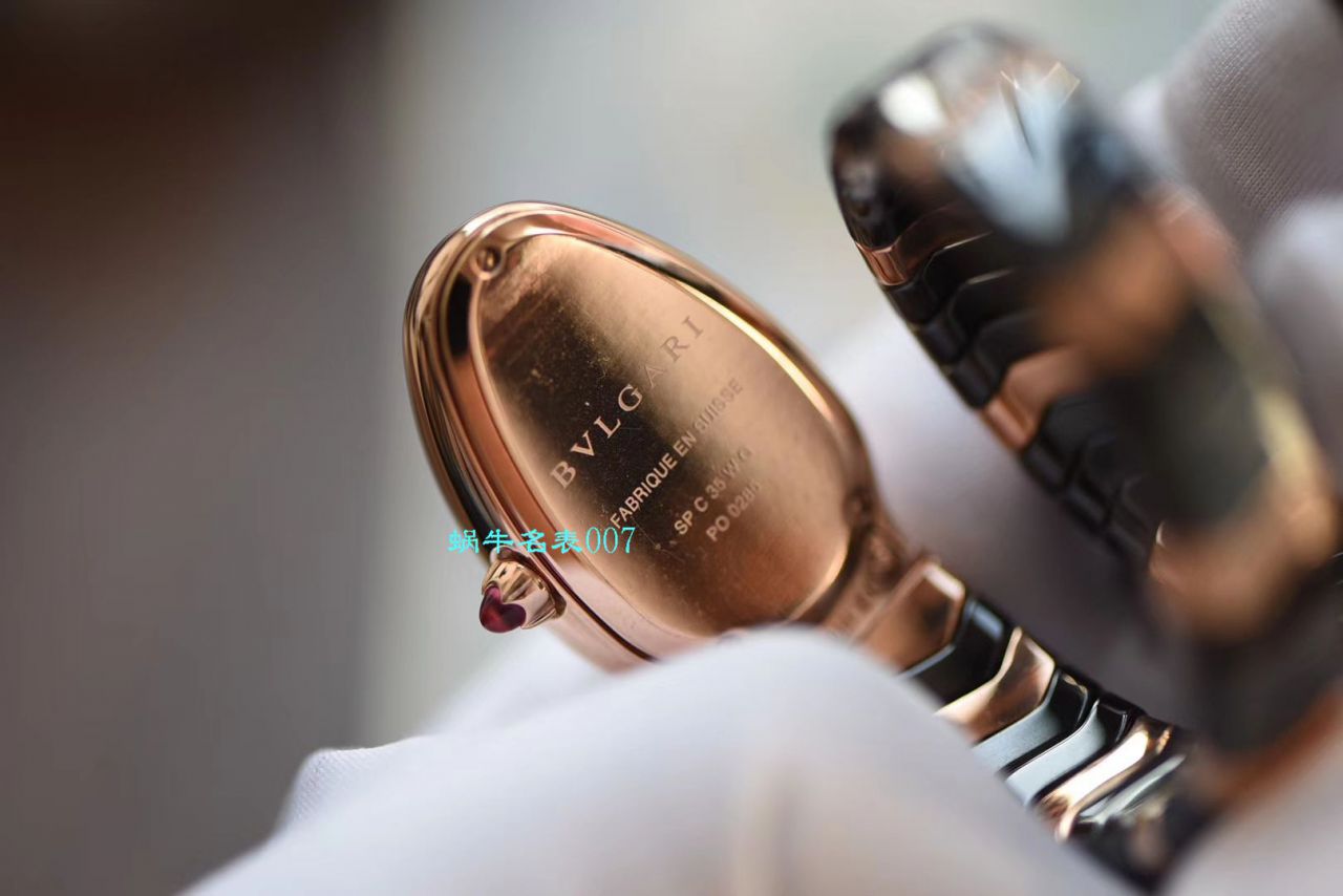 【BV Factory BVLGARI复刻蛇形女表】 BVLGARI SERPENTI系列102734，102613 SPC35WGDWCGD1.1T白色黑色 Composite  wrist watch  / BG029
