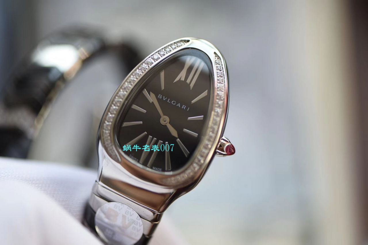 【BV Factory BVLGARI复刻蛇形女表】 BVLGARI SERPENTI系列102734，102613 SPC35WGDWCGD1.1T白色黑色 Composite  wrist watch  / BG029