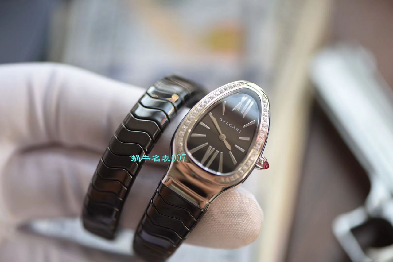 【BV Factory BVLGARI复刻蛇形女表】 BVLGARI SERPENTI系列102734，102613 SPC35WGDWCGD1.1T白色黑色 Composite  wrist watch  / BG029