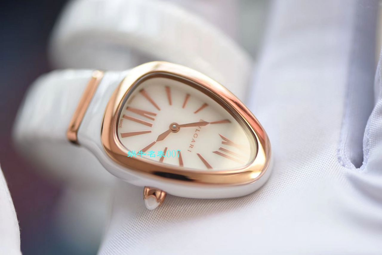 【BV Factory BVLGARI复刻蛇形女表】 BVLGARI SERPENTI系列102734，102613 SPC35WGDWCGD1.1T白色黑色 Composite  wrist watch  / BG029