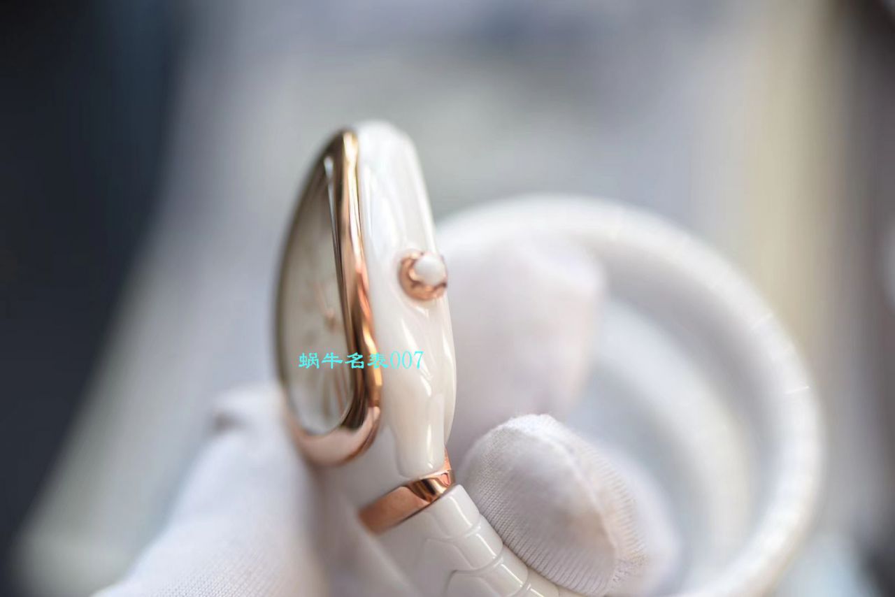 【BV Factory BVLGARI复刻蛇形女表】 BVLGARI SERPENTI系列102734，102613 SPC35WGDWCGD1.1T白色黑色 Composite  wrist watch  / BG029