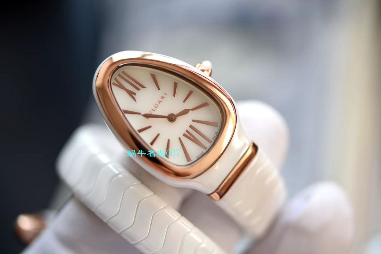 【BV Factory BVLGARI复刻蛇形女表】 BVLGARI SERPENTI系列102734，102613 SPC35WGDWCGD1.1T白色黑色 Composite  wrist watch  / BG029