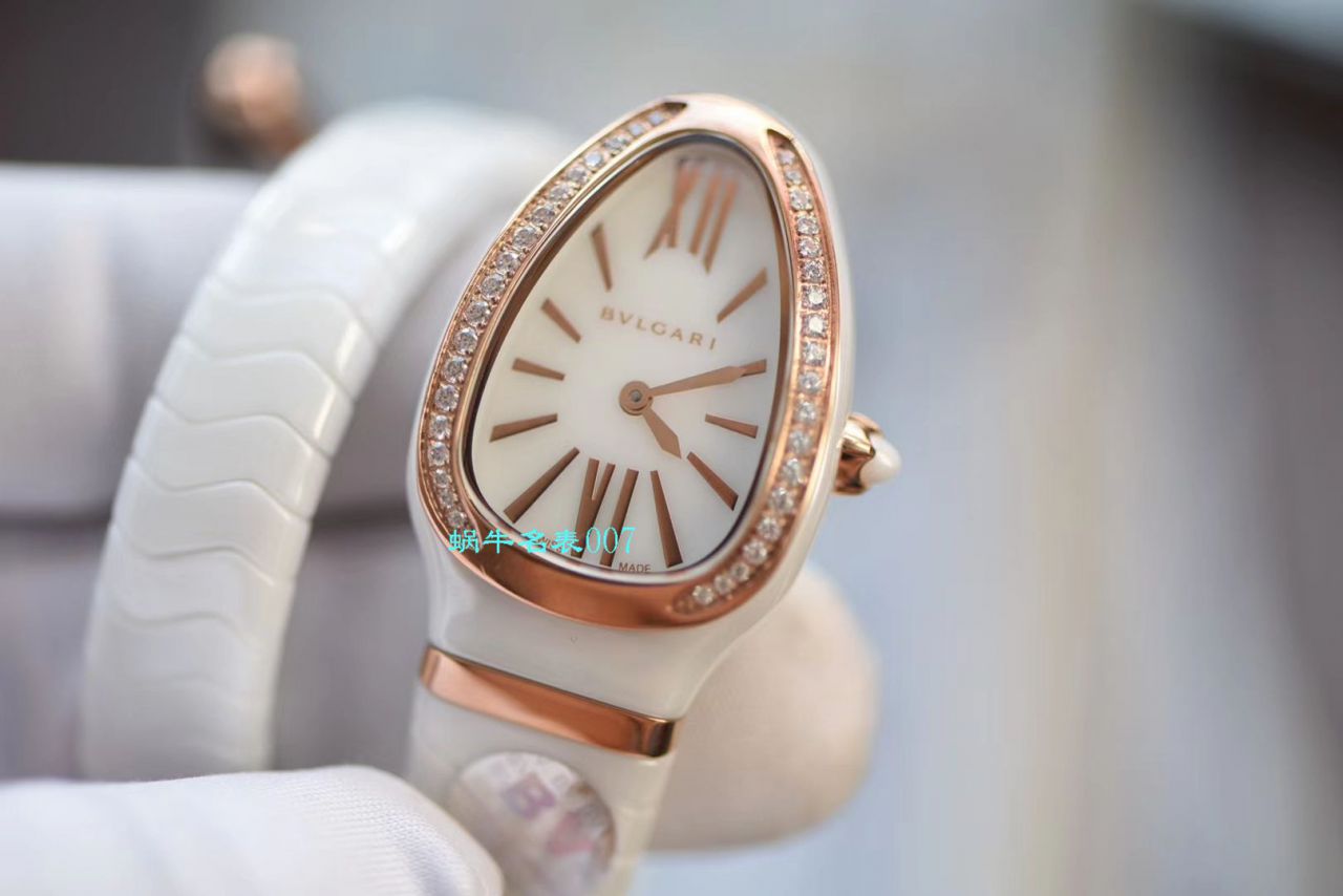 【BV Factory BVLGARI复刻蛇形女表】 BVLGARI SERPENTI系列102734，102613 SPC35WGDWCGD1.1T白色黑色 Composite  wrist watch  / BG029