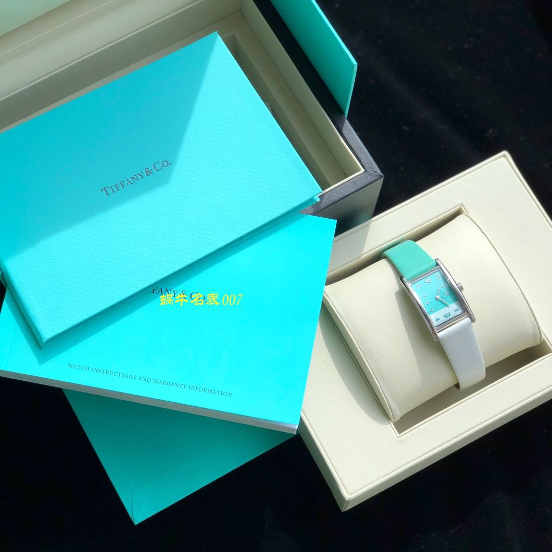 【渠道 copy customized 】蒂芙尼拼色夜光手表，世界上最迷人的蓝色，tiffany blue女装 wrist watch ！ / Tiffany01