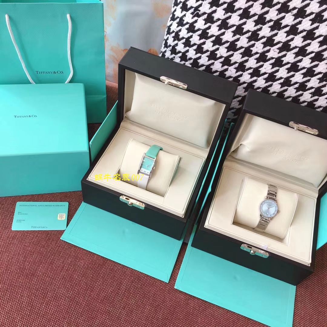 【渠道 copy customized 】蒂芙尼拼色夜光手表，世界上最迷人的蓝色，tiffany blue女装 wrist watch ！ / Tiffany01