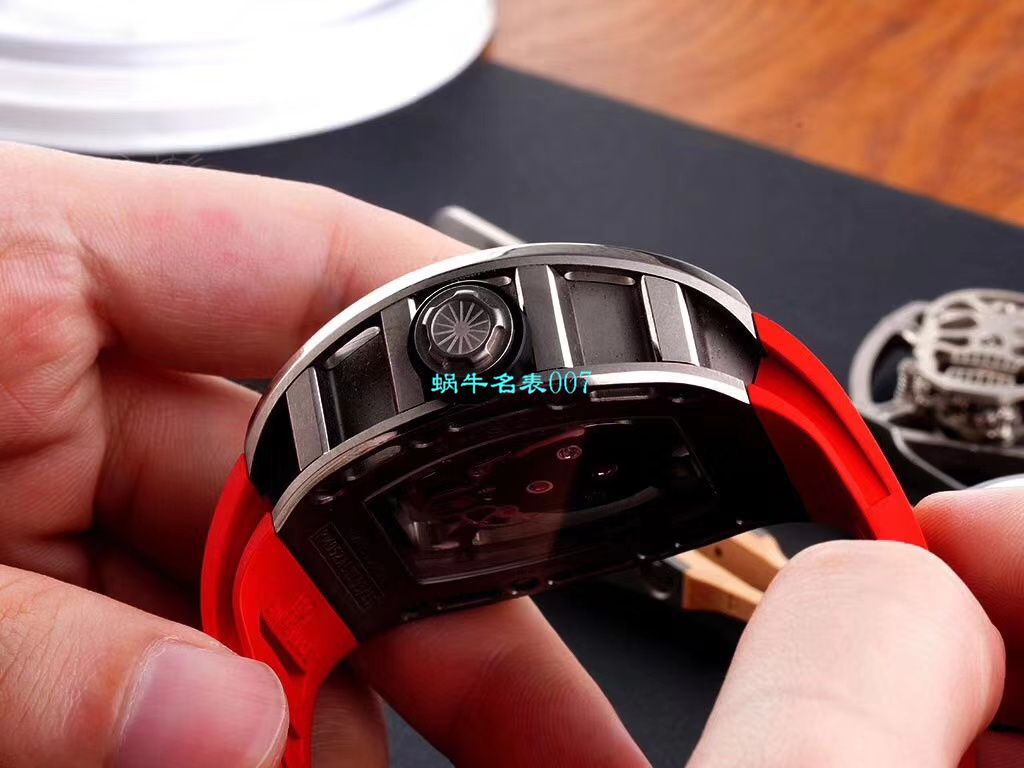 【 Video analysis EUR Factory  RICHARD MILLE 复刻高仿手表】Richard Mille至尊骷髅头鬼王RM052凤凰红配色 / RM052hong