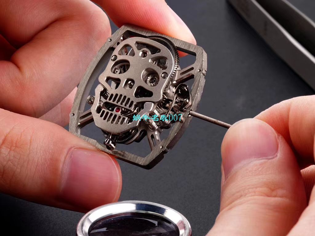 【 Video analysis EUR Factory  RICHARD MILLE 复刻高仿手表】Richard Mille至尊骷髅头鬼王RM052凤凰红配色 / RM052hong