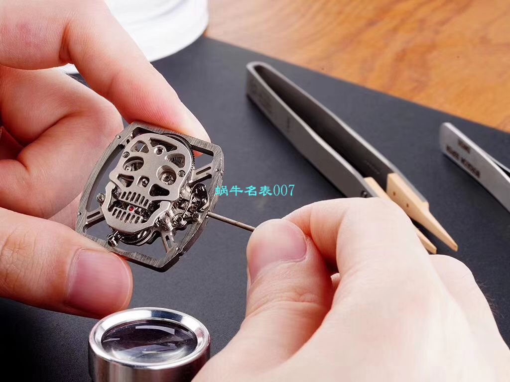 【 Video analysis EUR Factory  RICHARD MILLE 复刻高仿手表】Richard Mille至尊骷髅头鬼王RM052凤凰红配色 / RM052hong