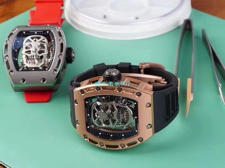 【 Video analysis EUR Factory  RICHARD MILLE 复刻高仿手表】Richard Mille至尊骷髅头鬼王RM052凤凰红配色 / RM052hong