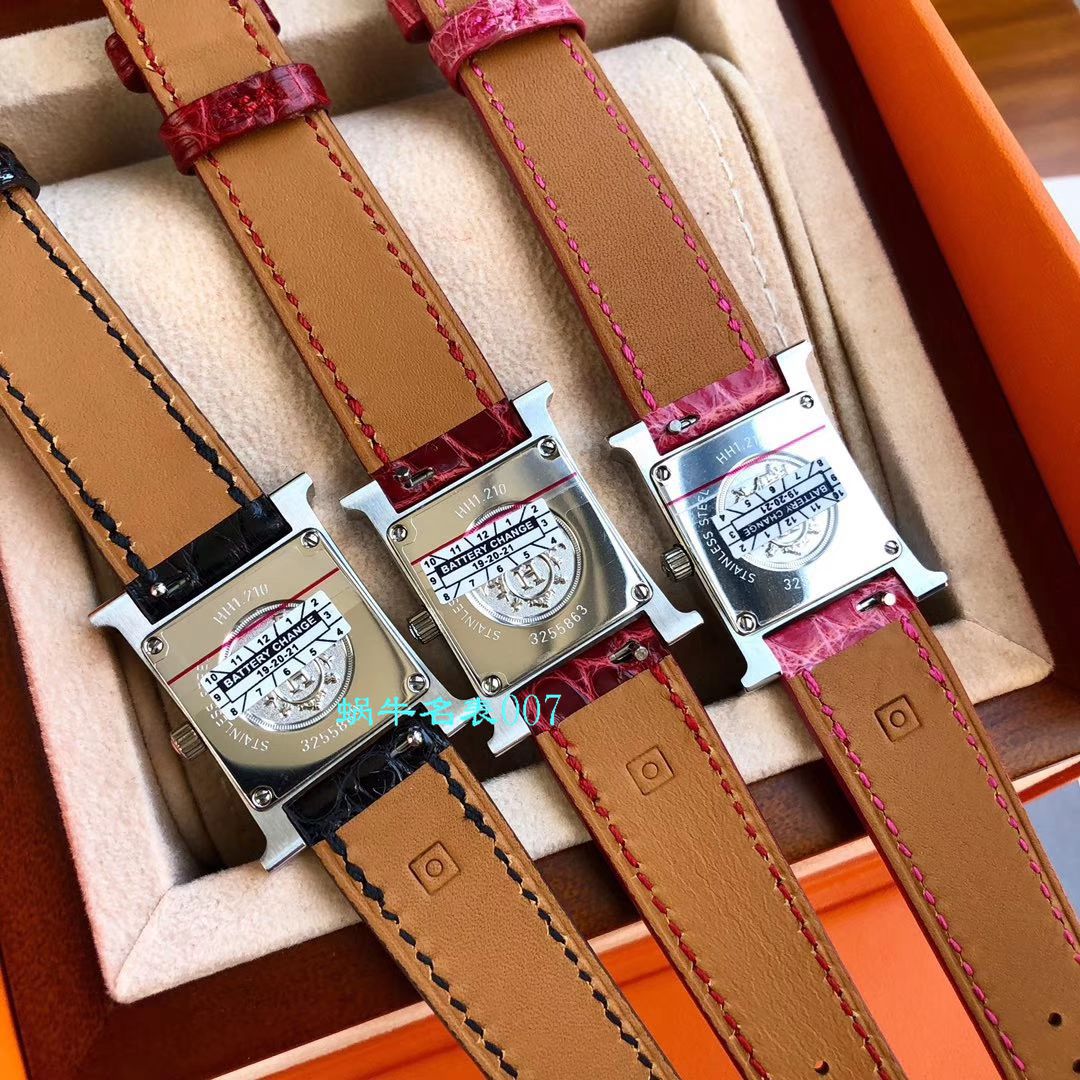 【高端 copy customized 真钻女表】Hermès爱马仕HEURE H系列W036819WW00，W036766WW00 wrist watch  / HermA01