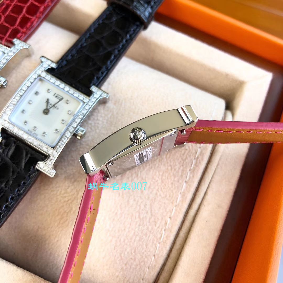【高端 copy customized 真钻女表】Hermès爱马仕HEURE H系列W036819WW00，W036766WW00 wrist watch  / HermA01
