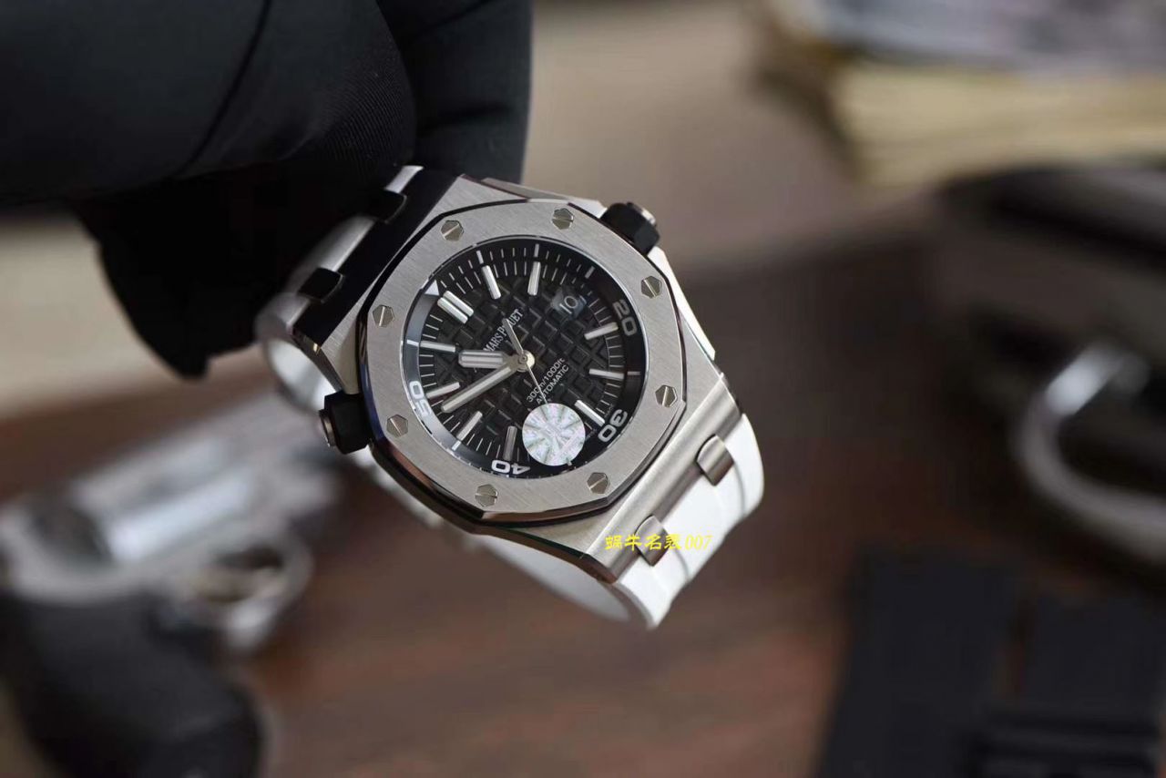 【JF一比一超A高仿】 Video analysis Audemars Piguet  Royal Oak Offshore 系列15703ST.OO.A002CA.01 wrist watch ，全新V9S超强版正式闪亮登场 / AP156