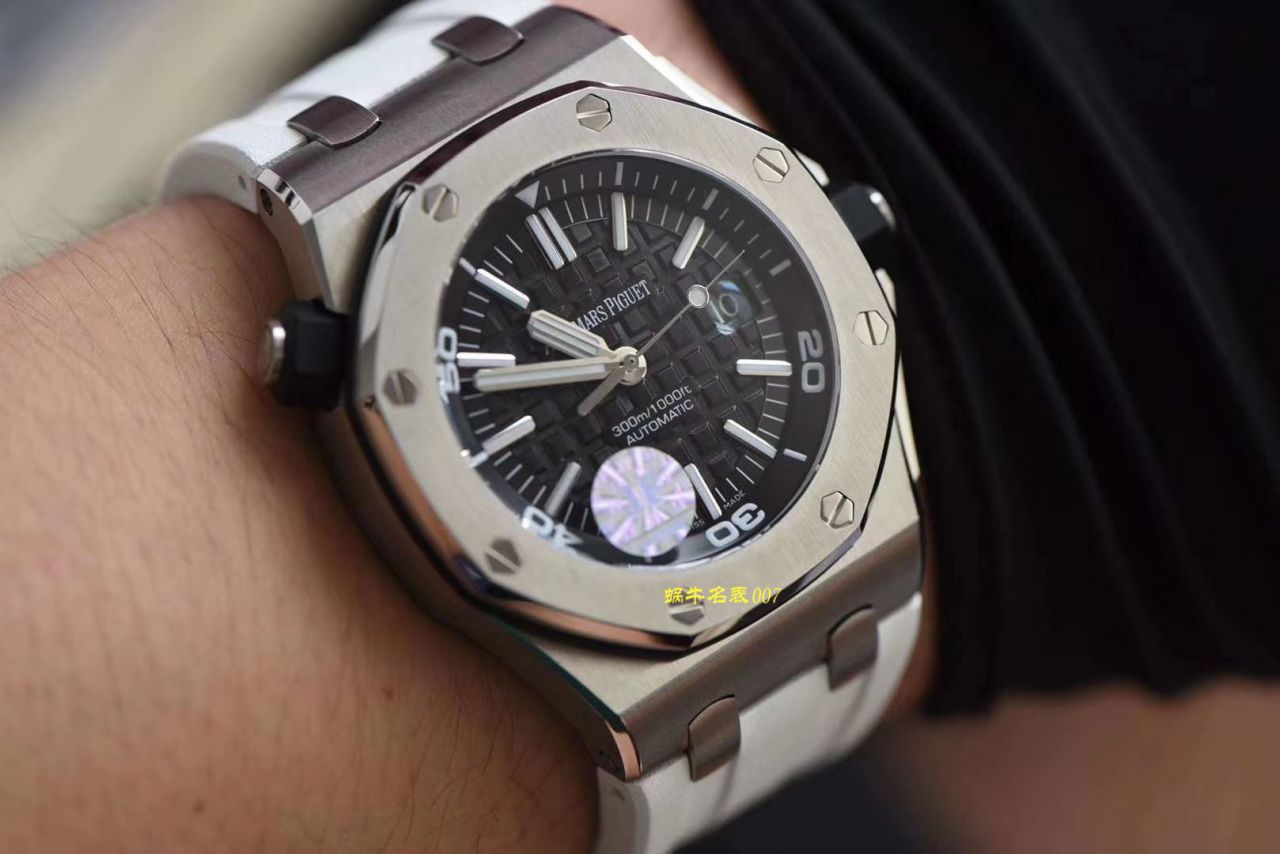 【JF一比一超A高仿】 Video analysis Audemars Piguet  Royal Oak Offshore 系列15703ST.OO.A002CA.01 wrist watch ，全新V9S超强版正式闪亮登场 / AP156