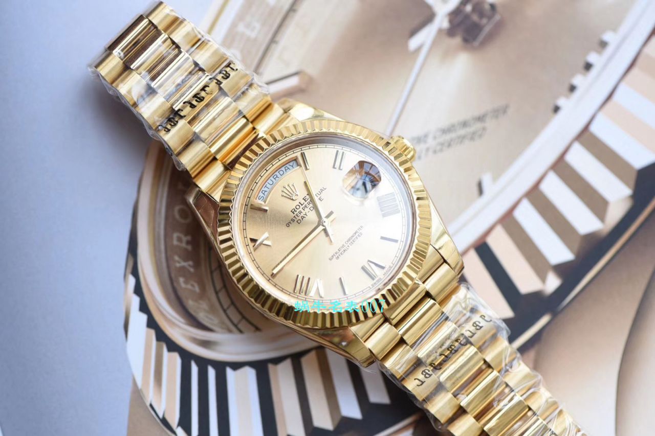 【EW Factory Rolex复刻高仿表】 Rolex  Day-Date 型系列218238-83218 香槟色表盘 wrist watch  / R382