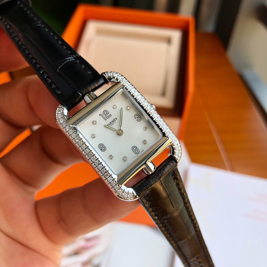 【高端 copy customized 真钻女表】爱马仕CAPE COD系列W044221WW00 wrist watch  / HermA03