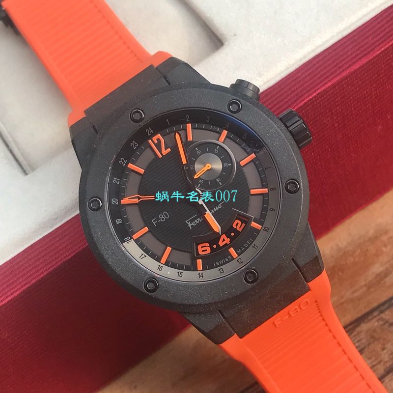 【渠道原单】菲拉格慕Ferragamo F-80系列碳素纤维男士 wrist watch  / FEL011