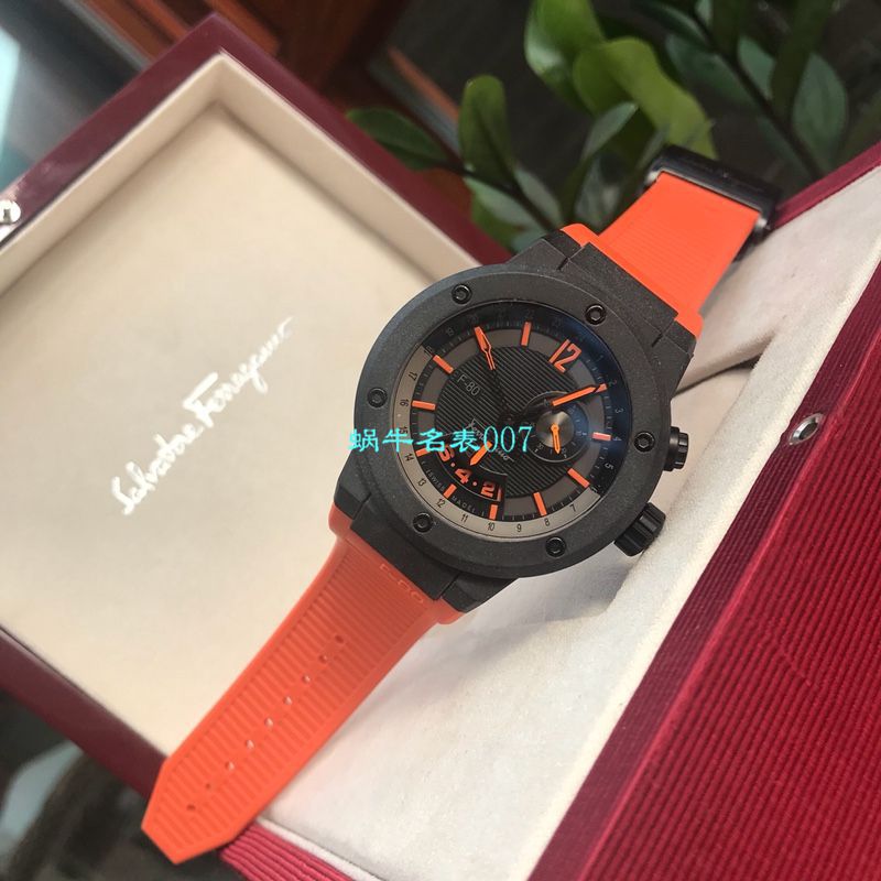 【渠道原单】菲拉格慕Ferragamo F-80系列碳素纤维男士 wrist watch  / FEL011