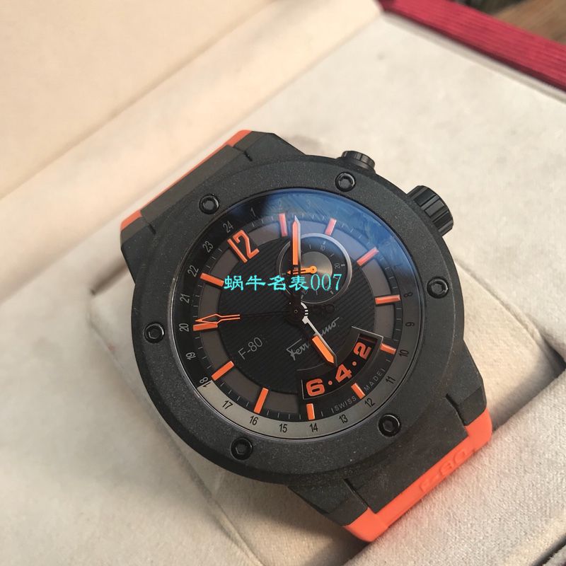 【渠道原单】菲拉格慕Ferragamo F-80系列碳素纤维男士 wrist watch  / FEL011