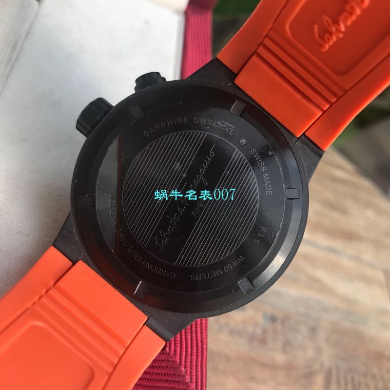 【渠道原单】菲拉格慕Ferragamo F-80系列碳素纤维男士 wrist watch  / FEL011