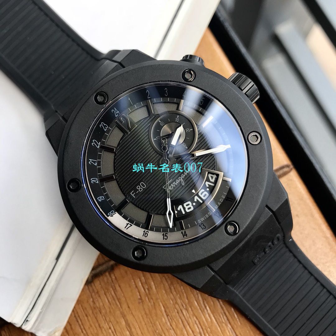 【渠道原单】菲拉格慕Ferragamo F-80系列碳素纤维男士 wrist watch  / FEL011