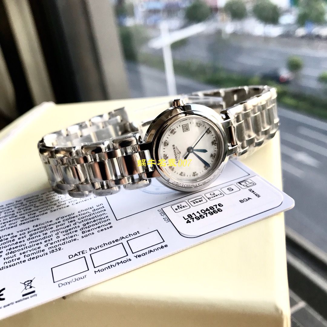 【渠道原单真钻Longines女表】 Longines 优雅PRIMALUNA心月系列L8.110.4.87.6 wrist watch  / L123