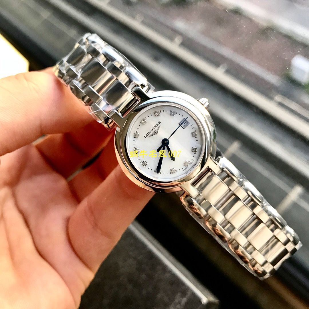 【渠道原单真钻Longines女表】 Longines 优雅PRIMALUNA心月系列L8.110.4.87.6 wrist watch  / L123