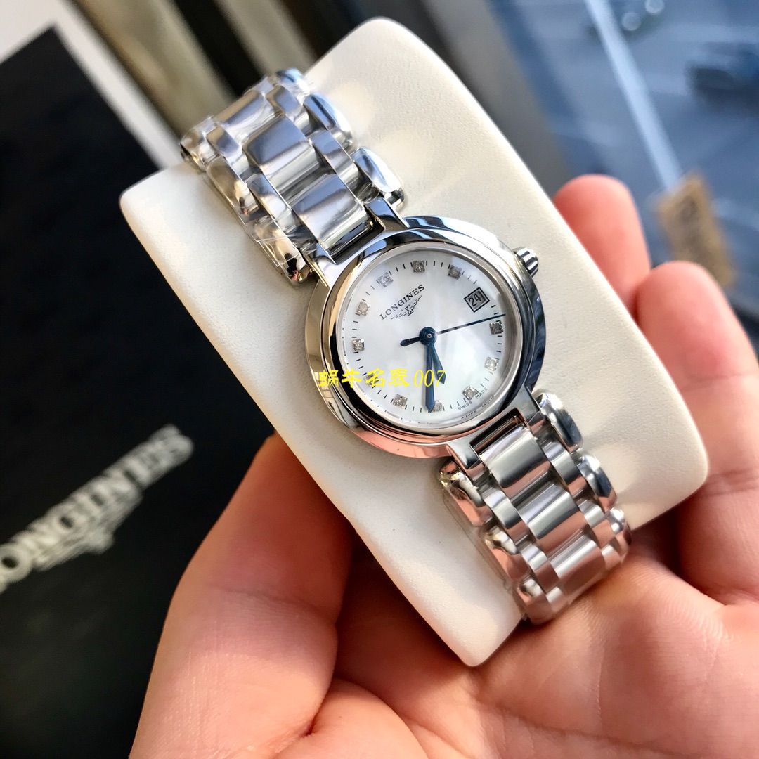 【渠道原单真钻Longines女表】 Longines 优雅PRIMALUNA心月系列L8.110.4.87.6 wrist watch  / L123