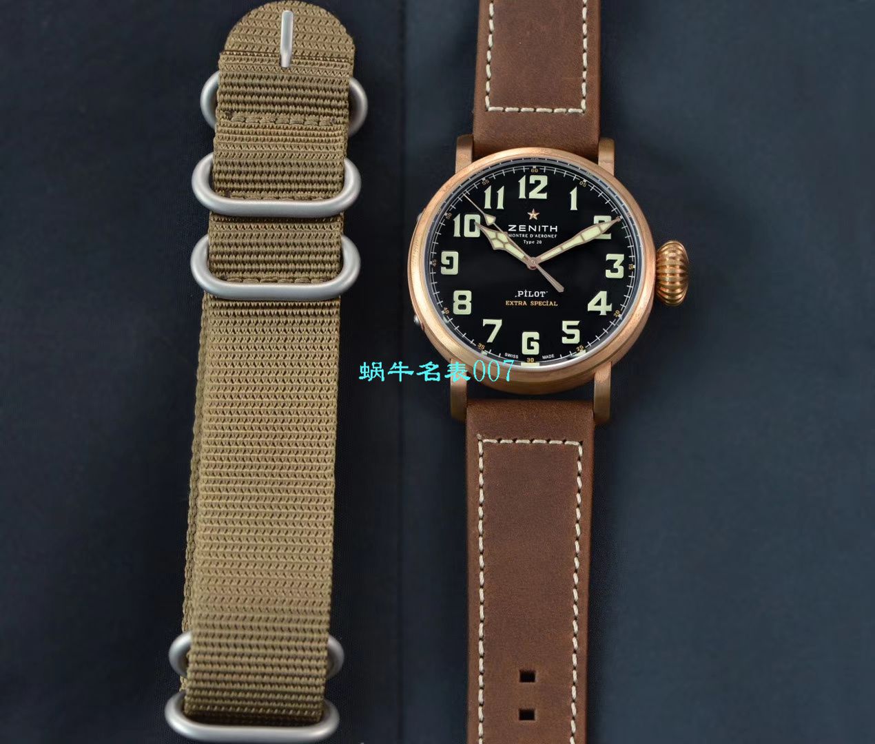 【XF Factory Zenith青铜大飞复刻高仿手表】真力时飞行员系列29.2430.679/21.C753 wrist watch  / ZLS039