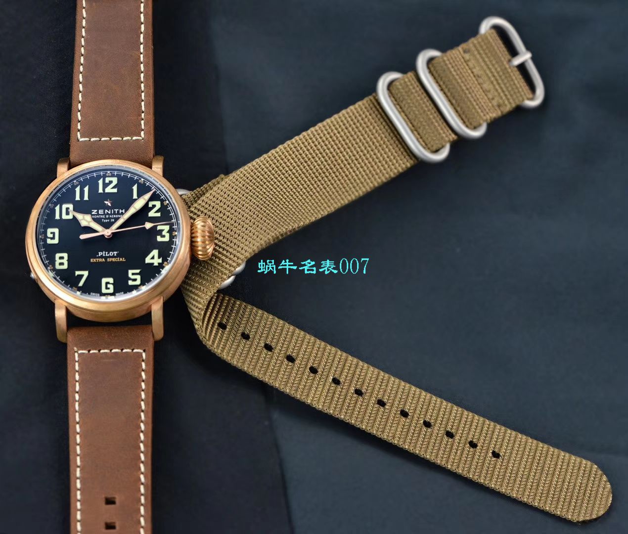 【XF Factory Zenith青铜大飞复刻高仿手表】真力时飞行员系列29.2430.679/21.C753 wrist watch  / ZLS039