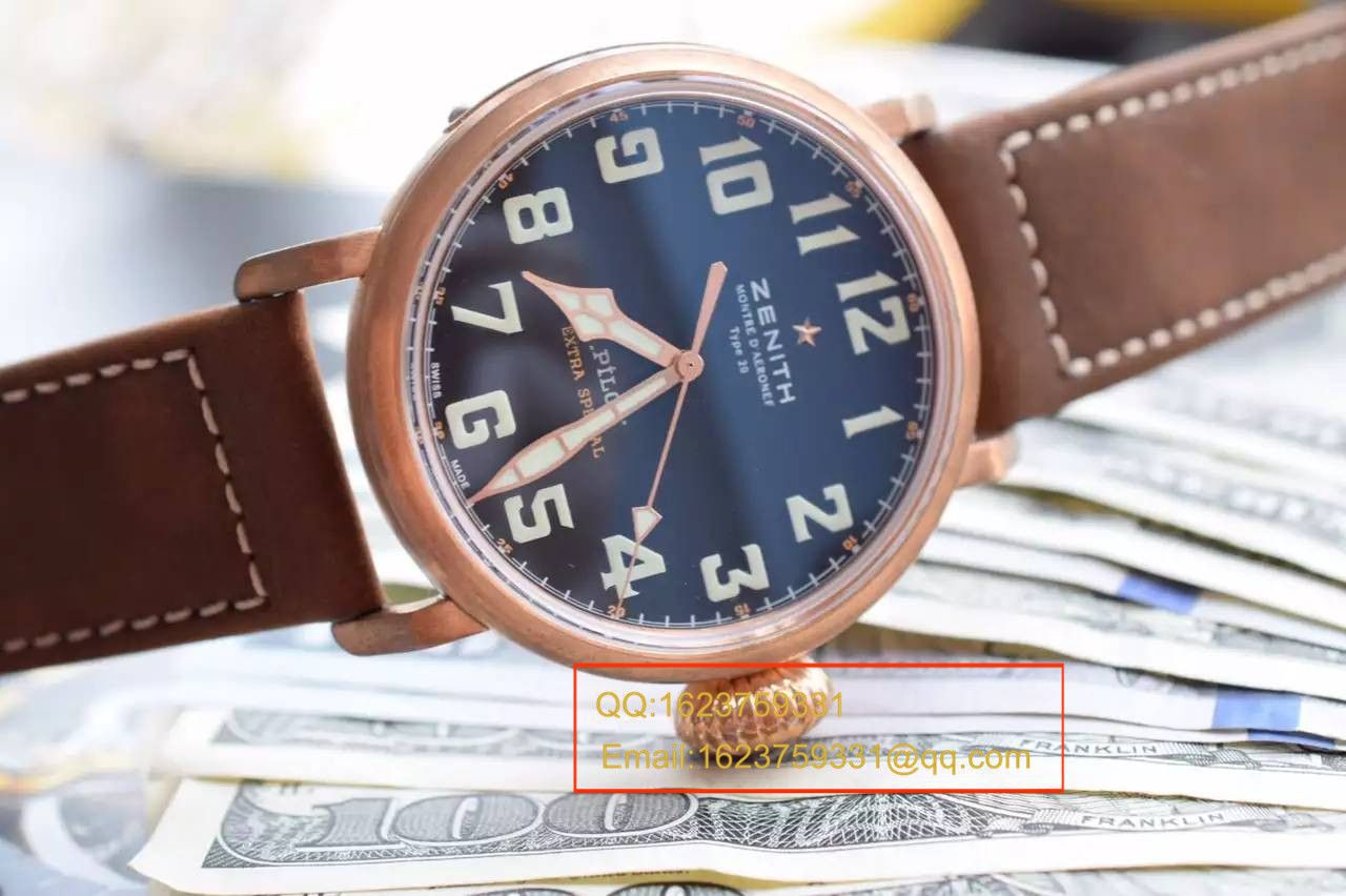 【XF Factory Zenith青铜大飞复刻高仿手表】真力时飞行员系列29.2430.679/21.C753 wrist watch  / ZLS039