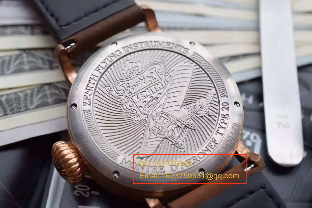 【XF Factory Zenith青铜大飞复刻高仿手表】真力时飞行员系列29.2430.679/21.C753 wrist watch  / ZLS039