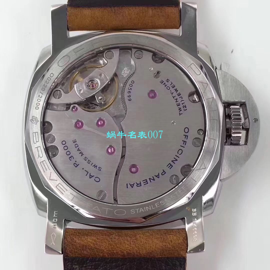【ZF Factory 复刻高仿表】Panerai Luminor 1950 left-handed 左撇子3 Days PAM557、PAM00557 / ZFPAM557