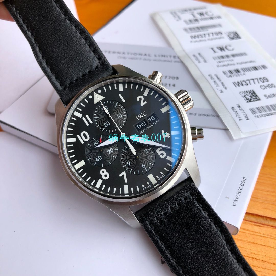 【独家评测视频渠道原单】IWC IWC 表飞行员系列IW377709 wrist watch  / WG503