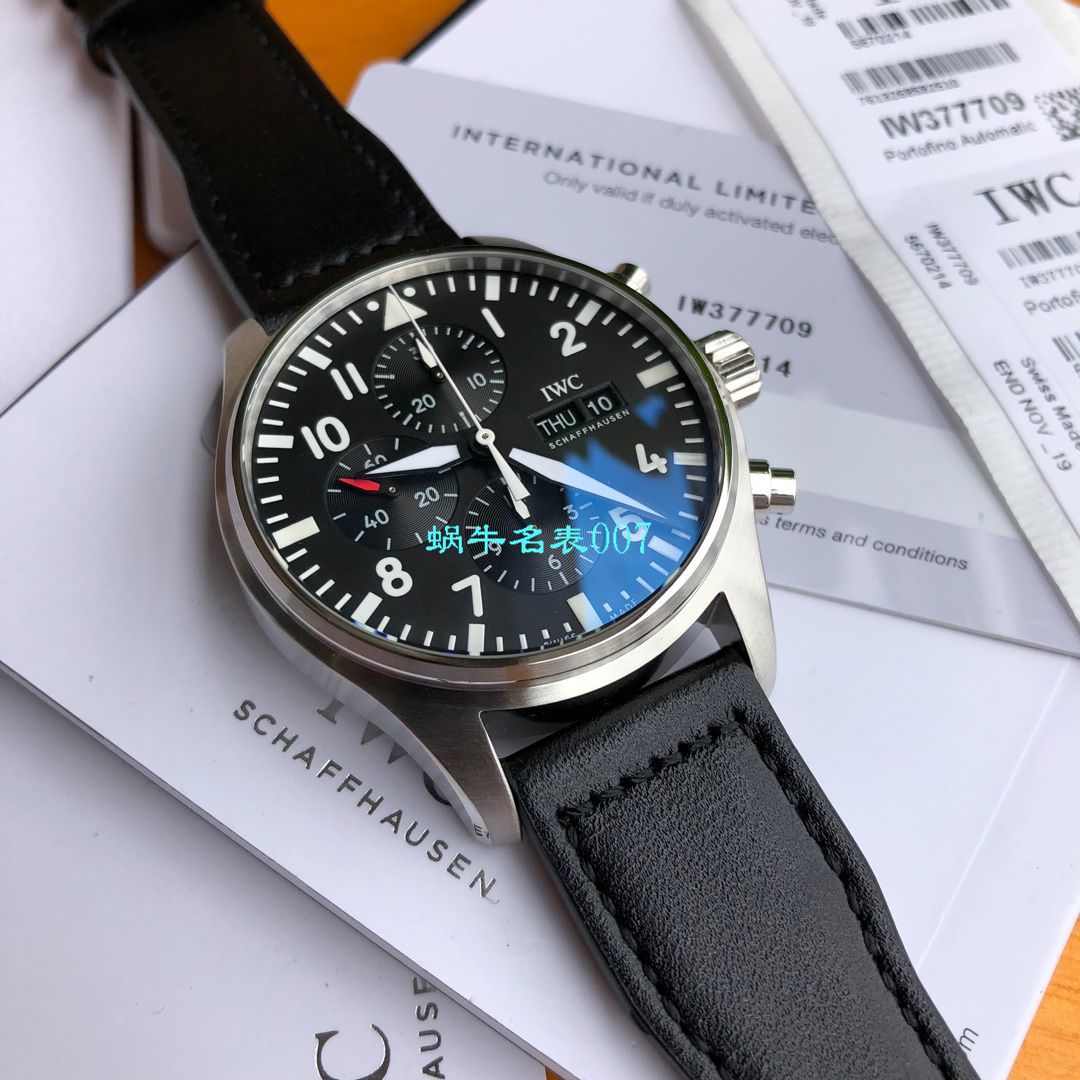 【独家评测视频渠道原单】IWC IWC 表飞行员系列IW377709 wrist watch  / WG503
