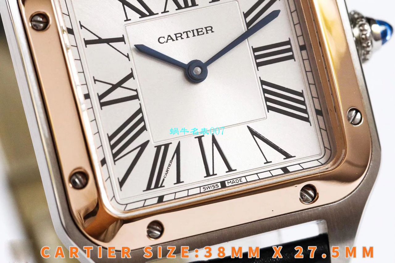 【XF Factory  Cartier  复刻高仿表】 Cartier   Santos 系列W2SA0012（小号） wrist watch 间玫 Santos 杜蒙 / K231