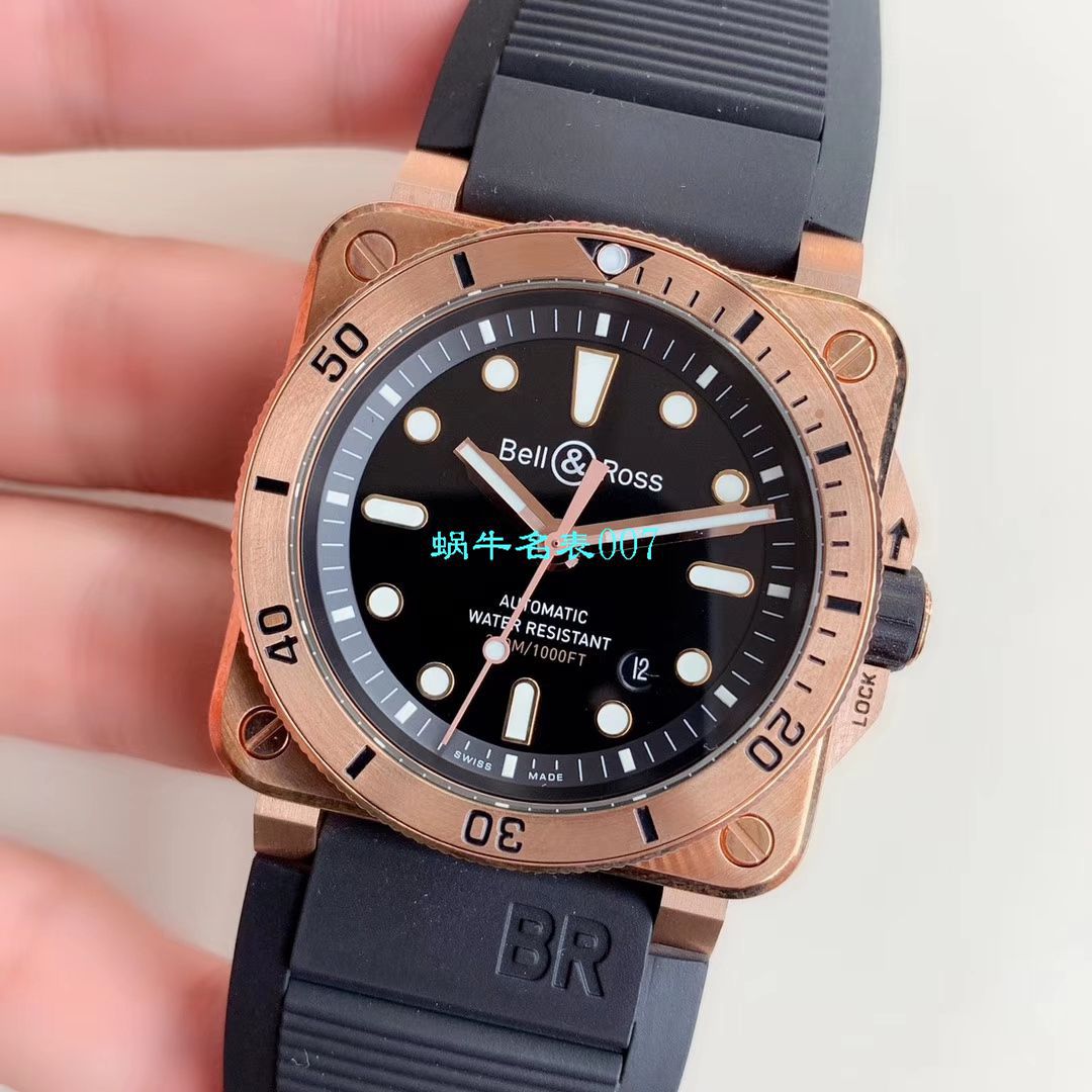 【BR Factory 复刻高仿Bell & Ross青铜手表】 Bell & Ross INSTRUMENTS系列BR0392-D-BL-BR/SCA wrist watch  / BR0392divB