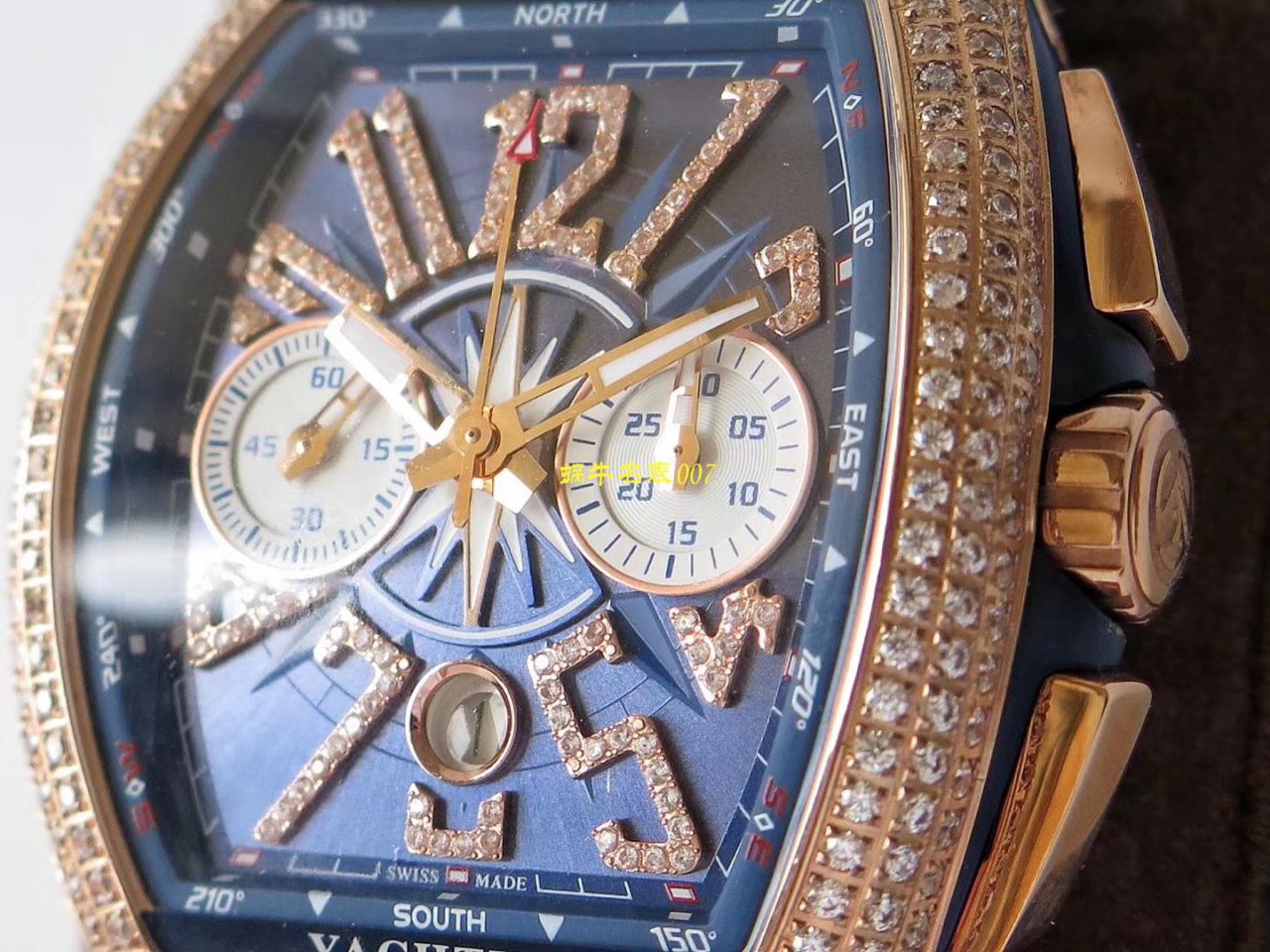 【台湾 Factory Franck Muller复刻高仿手表】 Franck Muller MEN'S COLLECTION系列V 45 CC DT YACHT wrist watch  / FL063