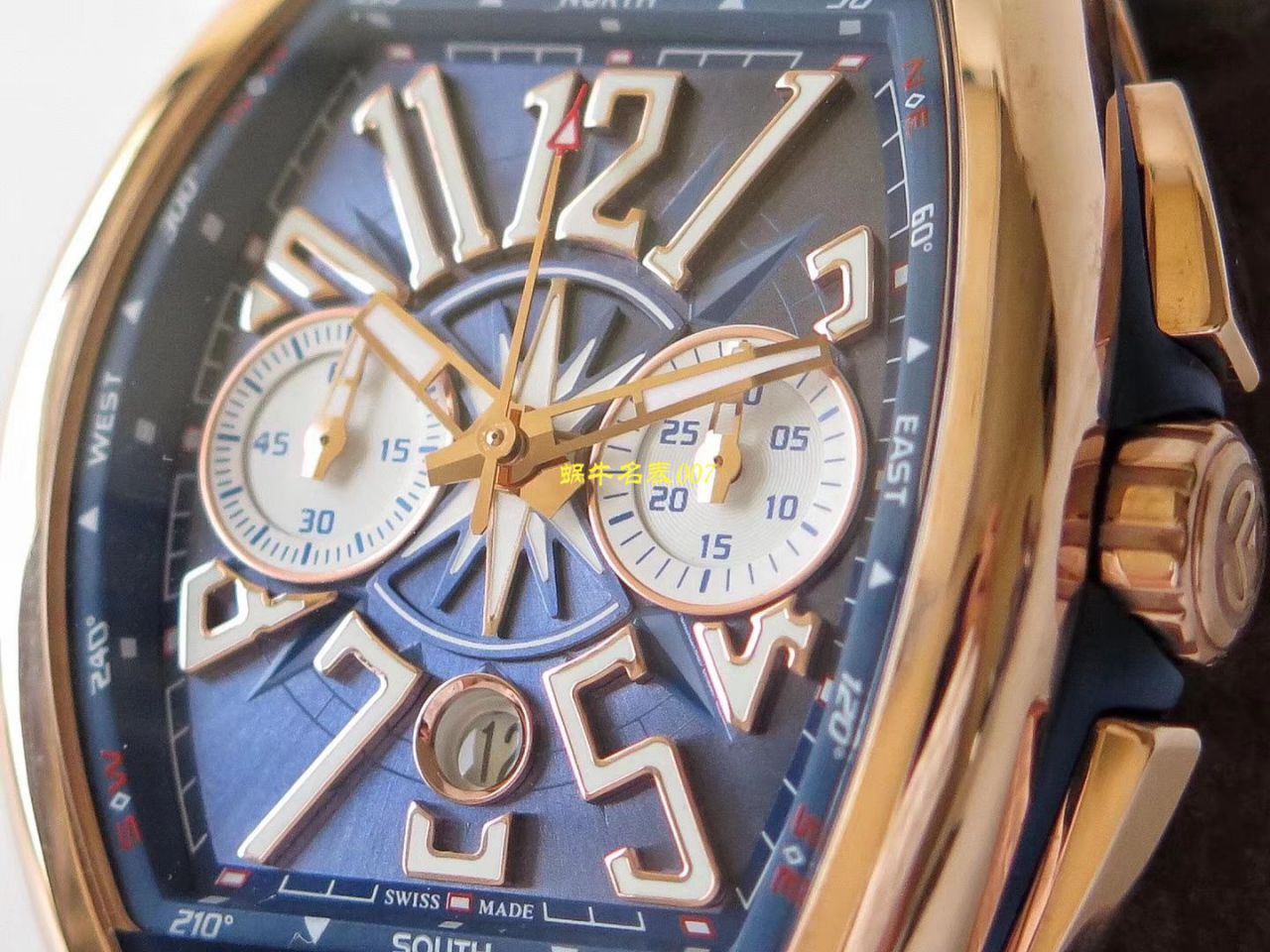 【台湾 Factory Franck Muller复刻高仿手表】 Franck Muller MEN'S COLLECTION系列V 45 CC DT YACHT wrist watch  / FL063