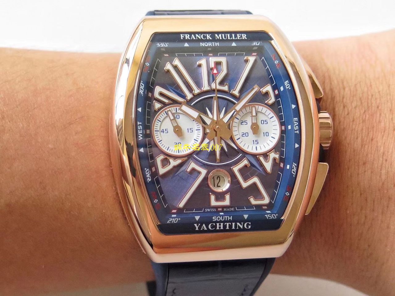 【台湾 Factory Franck Muller复刻高仿手表】 Franck Muller MEN'S COLLECTION系列V 45 CC DT YACHT wrist watch  / FL063