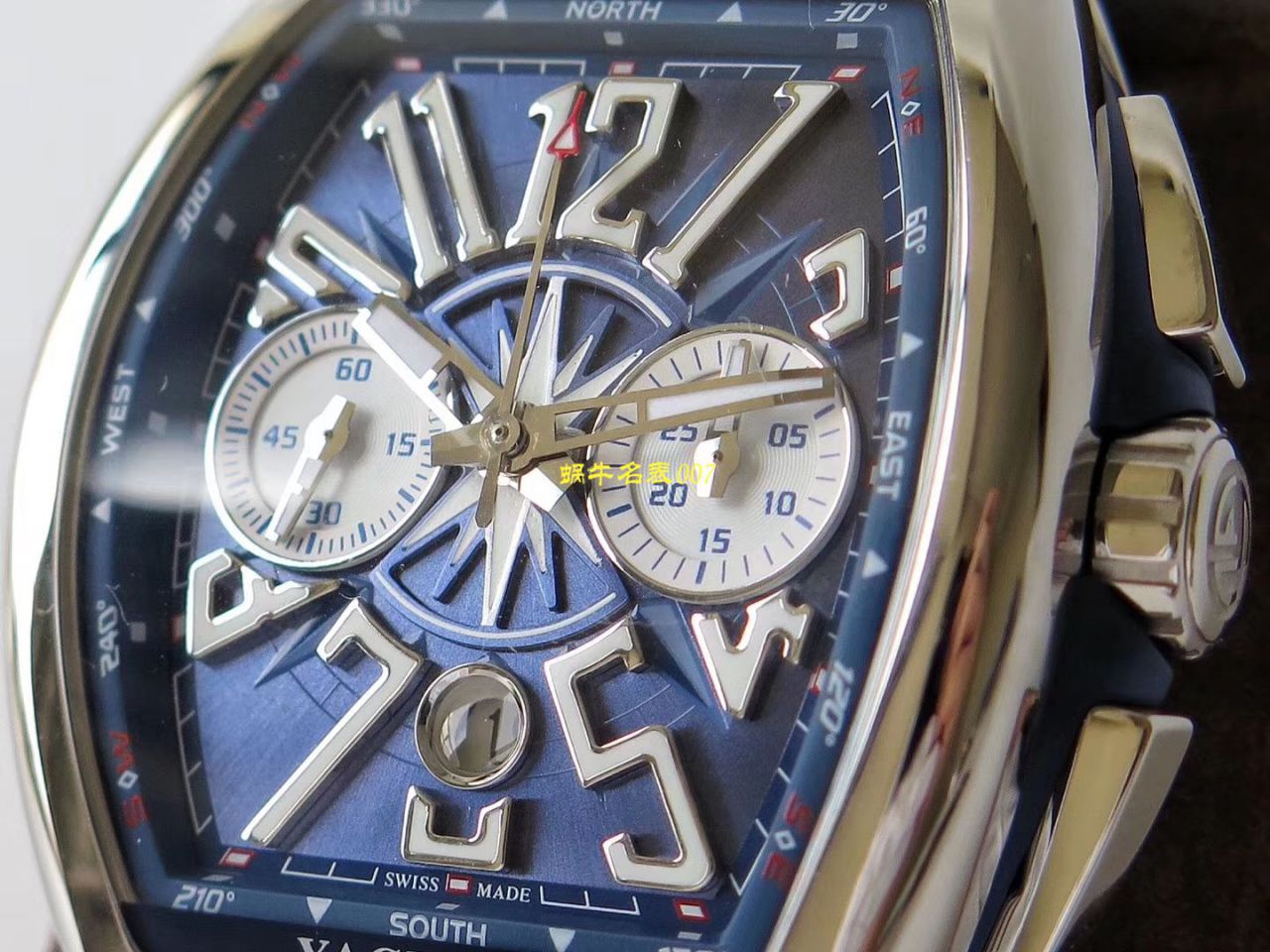 【台湾 Factory Franck Muller复刻高仿手表】 Franck Muller MEN'S COLLECTION系列V 45 CC DT YACHT wrist watch  / FL063