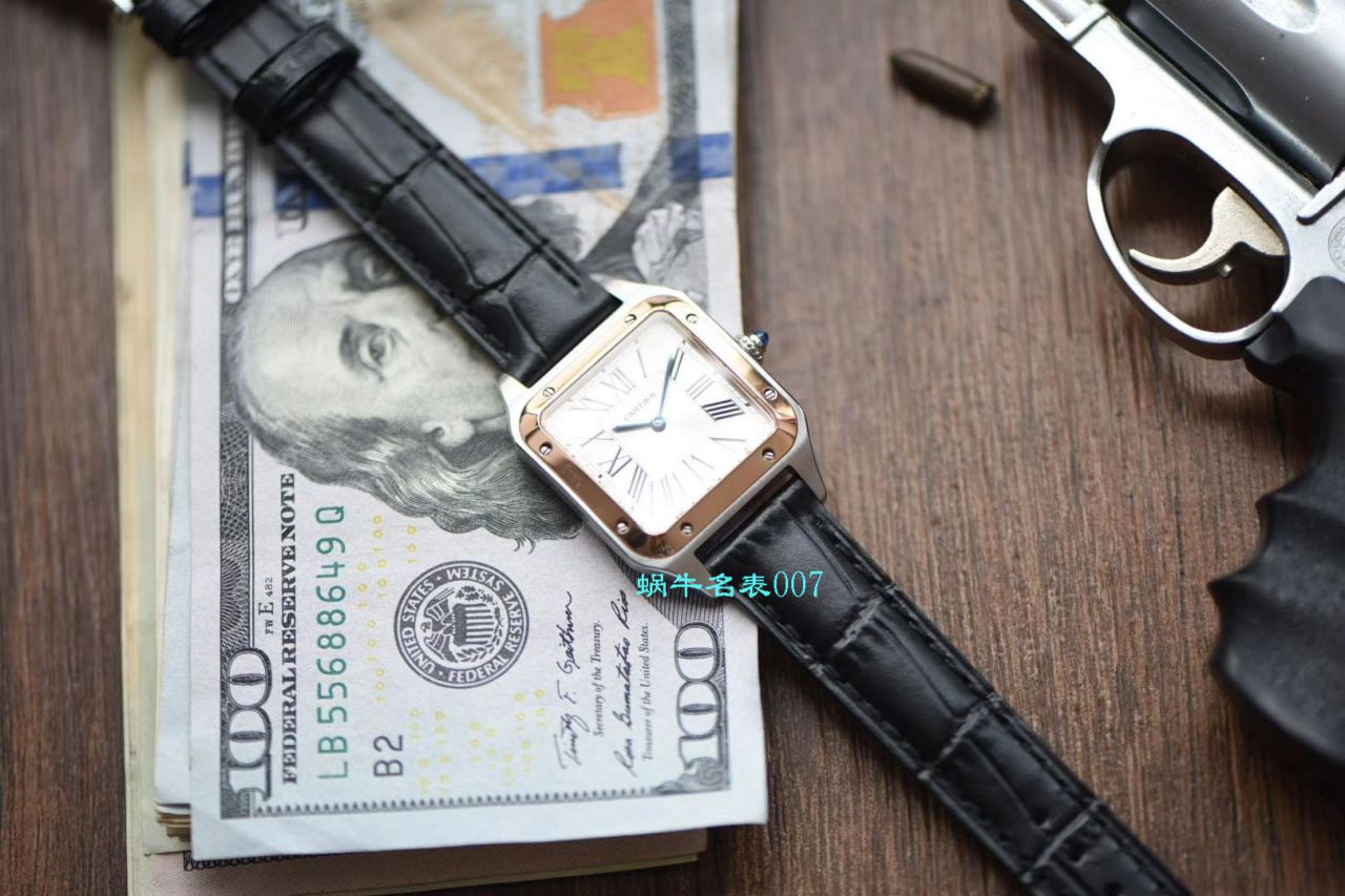 【XF Factory  Cartier  复刻高仿表】 Cartier   Santos 系列W2SA0012（小号） wrist watch 间玫 Santos 杜蒙 / K231