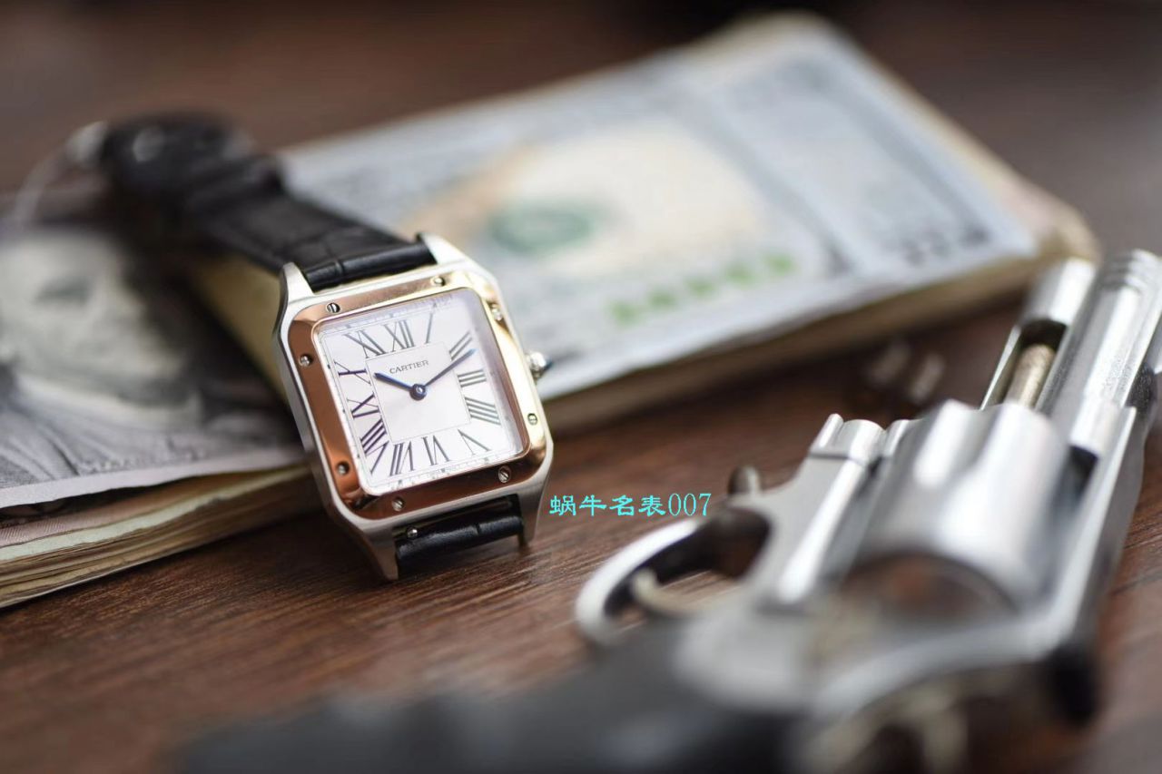 【XF Factory  Cartier  复刻高仿表】 Cartier   Santos 系列W2SA0012（小号） wrist watch 间玫 Santos 杜蒙 / K231