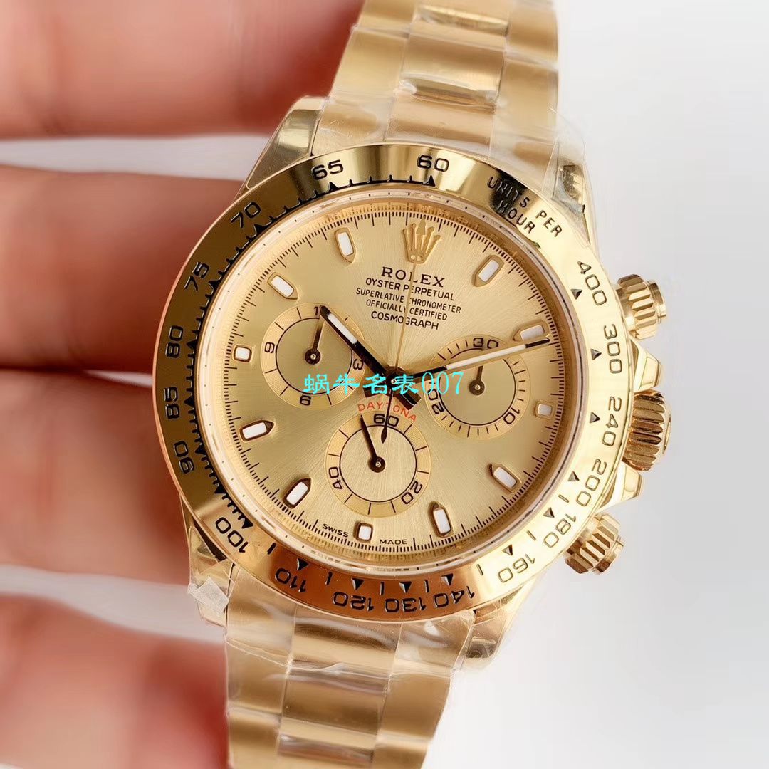 【N Factory 复刻表独家真正4130 Movement 】 Rolex  Cosmograph Daytona  Ditongna  top 复刻高仿116508金盘 wrist watch  / R389
