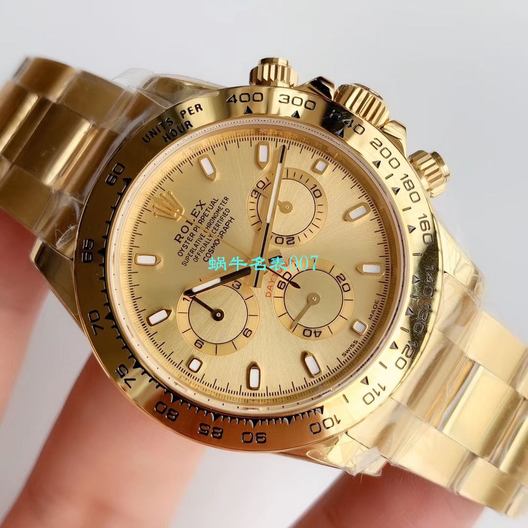 【N Factory 复刻表独家真正4130 Movement 】 Rolex  Cosmograph Daytona  Ditongna  top 复刻高仿116508金盘 wrist watch  / R389