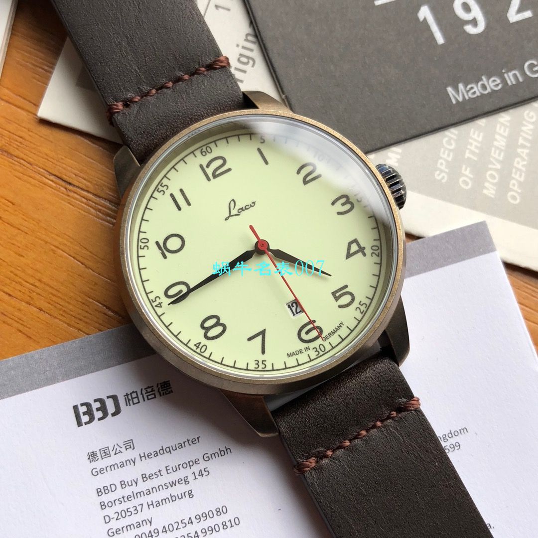 【渠道LACO原单】朗坤飞行员系列861760N wrist watch  
